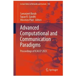 Advanced Computational and Communication Paradigms, Fachbücher von Samarjeet Borah, Vincenzo Piuri, Tapan K. Gandhi, Vincenzo, K Gandhi, Tapan Piuri