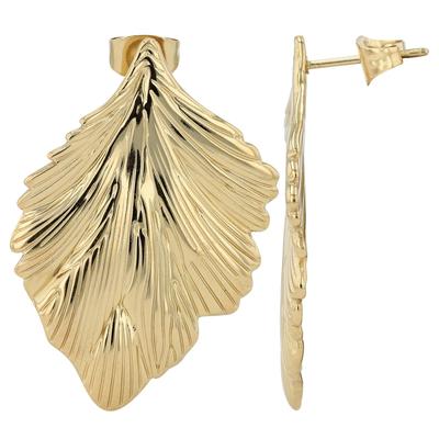 Paar Ohrhänger ADELIA´S "Ohrringe – Ohrstecker aus Edelstahl", Damen, Gr. Damen, Edelstahl, gold, Ohrringe, Ideal zum Verschenken – schlicht und stilvoll