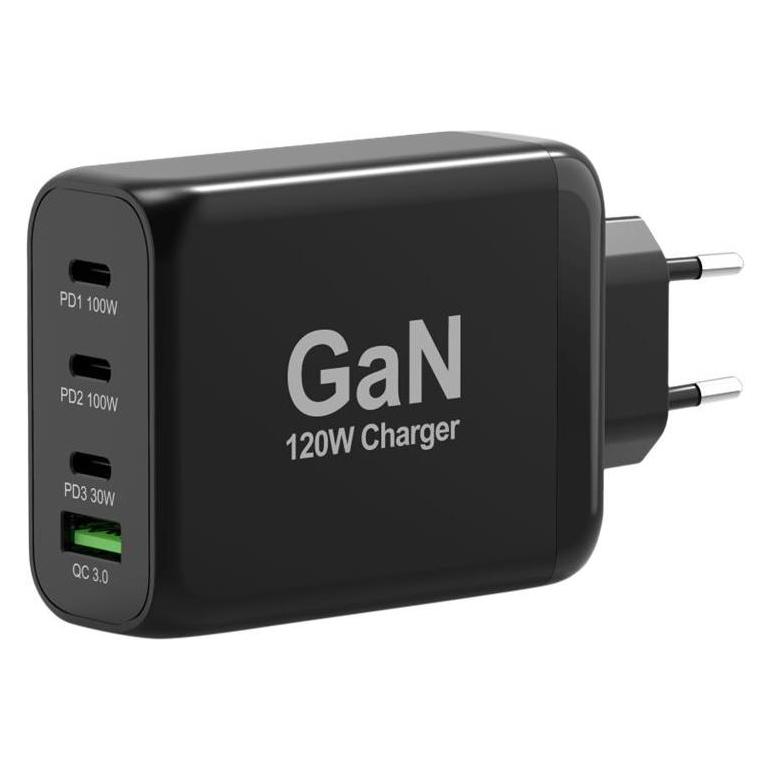 Port Designs GaN Wall Charger 120W (120 W, 4 Ports) (900107-EU)