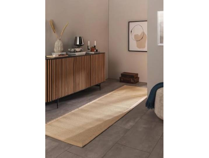 benuta Nest Sisal Naturfaser Teppich Sana - Creme 70x300 cm - Robuster Teppich für Esszimmer & Wohnzimmer - 100% Sisal Naturfaser - Zeitloses Design