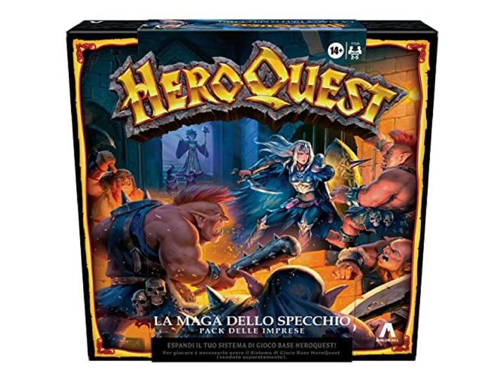 Avalon Hill, HeroQuest – De tovenares van de spiegel – set van bedrijven, fantasy-avonturenspel in Dungeon Crawler-stijl