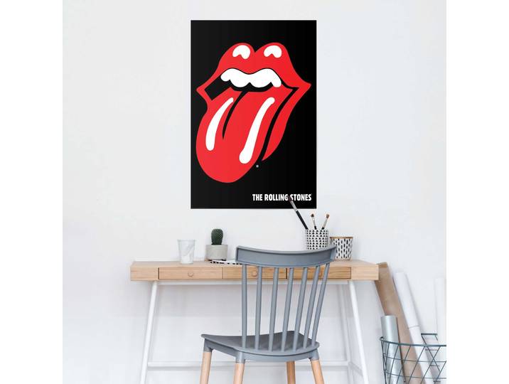 Affiche Rolling Stones Papier Noir 61 x 92 x 0cm