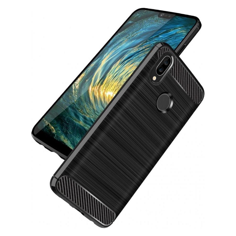 Screenguard Huawei P20 Lite Hülle Carbon Brushed Soft TPU (Huawei P20 Lite) (00023579)