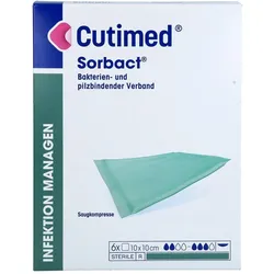 CUTIMED Sorbact Saugkompressen 10x10 cm