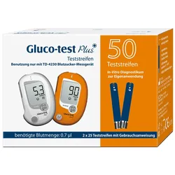 Gluco-test Plus Blutzuckerstreifen 50 St