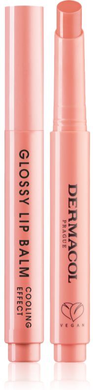 Dermacol Beauty Stick Glossy Lip Balm brillant à lèvres traitant effet rafraîchissant parfums 03 Peach 2.2 g