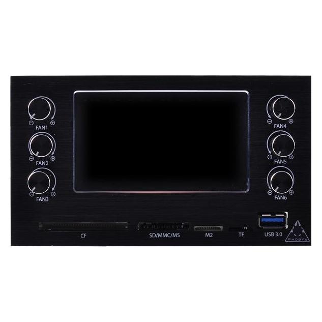 Phobya MaxGuide 6 Dualbay Fan/Pump VFD-Controller (6 Lüfter) (70223)