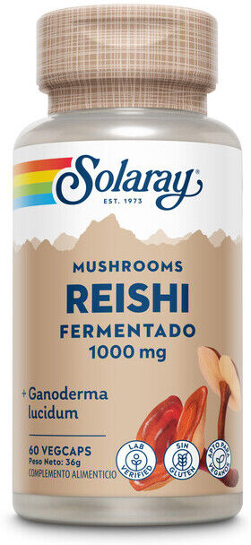Solaray Fermented Reishi 500 mg 60 Capsulas Vegetales