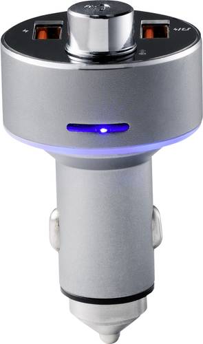 Renkforce RF-CAR-100 FM Transmitter Bluetooth inkl. Freisprechfunktion, mit Kartenslot, Integrierter MP3-Player