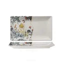 Weißes Botanica Tablett 25x15 cm Tokyo Rechteckig M1934 6er-Pack