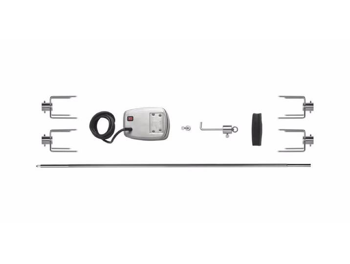 Napoleon Drehspiess-Set Prestige PRO 665 – Grill Ablage/Grill Rollwagen/Grill Erweiterung – edelstahl