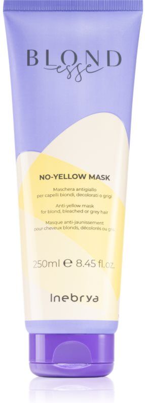 Inebrya BLONDesse No-Yellow Mask Hårmaske til at neutralisere gule toner 250 ml