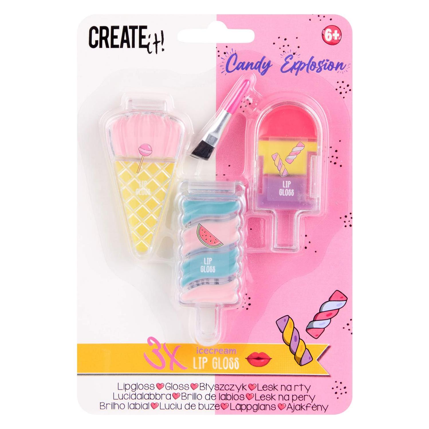 Create It! Candy Lip Gloss Ice Creams, 3 Stk. (84845)