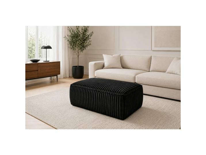 Mid.you Hocker, Schwarz, Kunststoff, rechteckig, 105x43x65 cm, Stoffauswahl, Wohnzimmer, Hocker, Sitzhocker