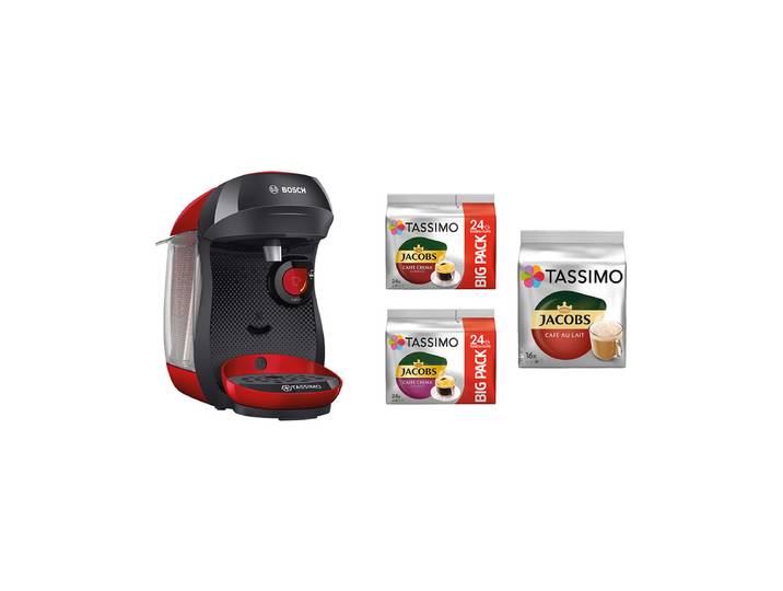 Bosch Tassimo Happy TAS1003C6 Kapselsystem inkl. 64 T-Discs