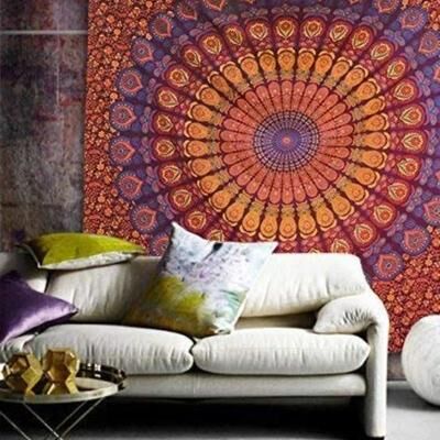 Inspire Select Bohemian Mandala Wall Tapestry Hippie Psychedelic Fabric Decor For Bedroom & Living Space tn dz23112412436 78.74 X 59.06 In