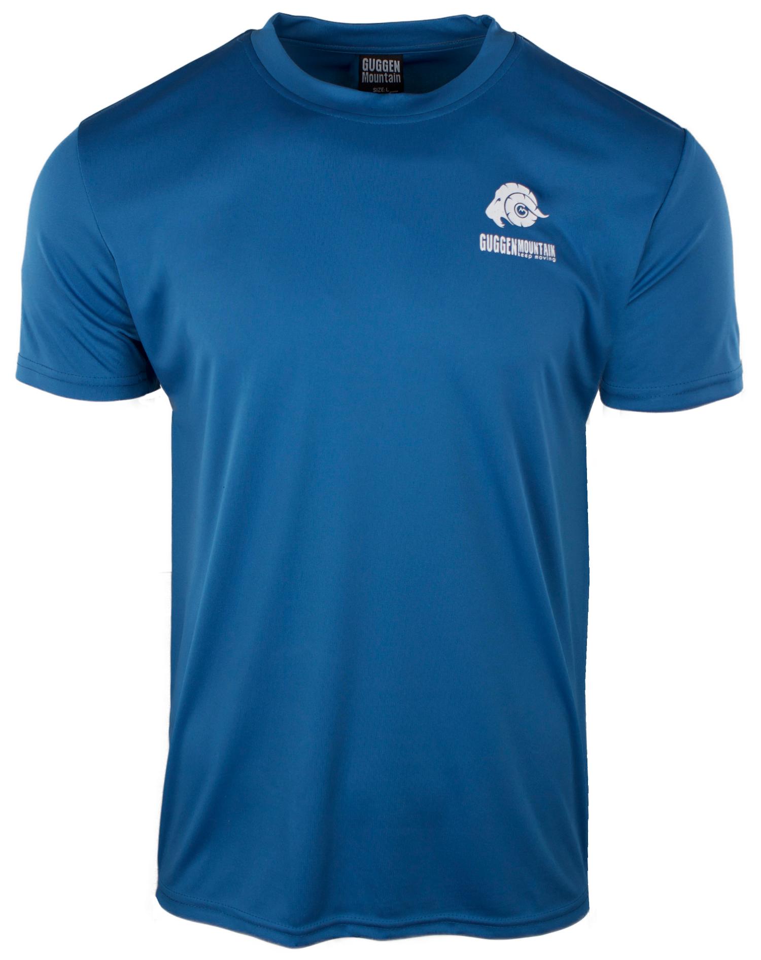 Herren Fitness Funktionsshirt T-Shirt Sport Outdoor Blau
