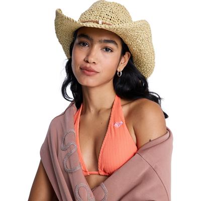 Outdoorhut ROXY "Cherish Summer", Damen, Gr. S, beige (parchment), Obermaterial: 100% Papier., Hüte