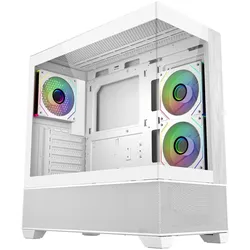 Cooler Master Elite 690 Wood Midi Tower Weiß
