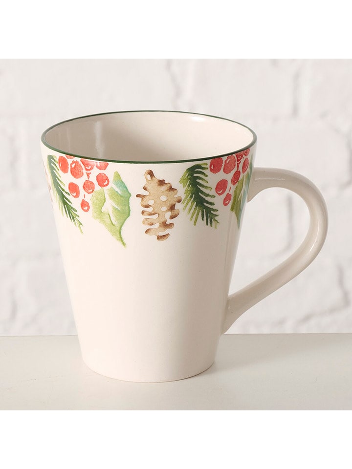 Boltze Jumbotasse "Garland" in Creme - 440 ml - onesize