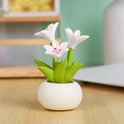 Inspire Essentials Cute Flower Pot Elf Car Interior Ornament And Mini Plant Decor a