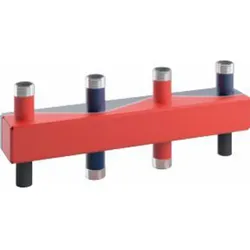 Sinus Kesselverteiler 80/60 5 HK Set mit Isolierung und Wandkonsolen