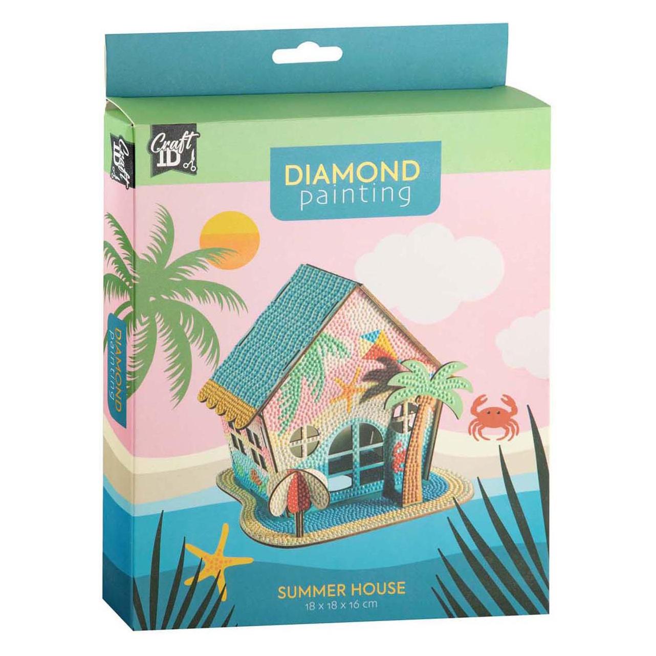 Grafix Diamantmalerei Sommerhaus - 18x18x16cm (67876490)