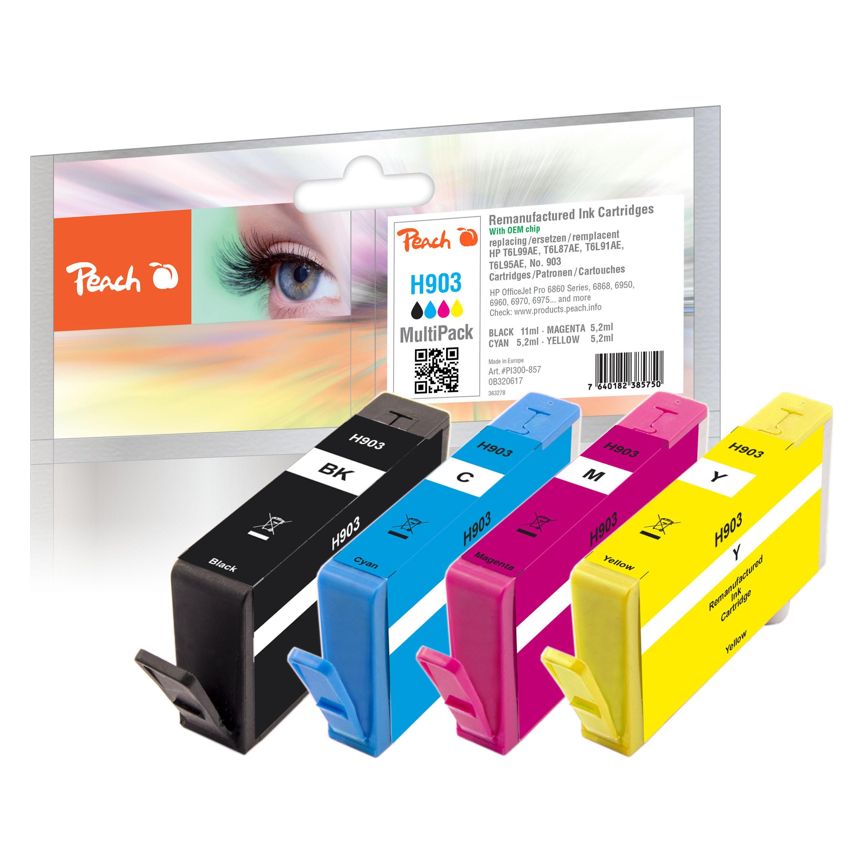 Peach Nr.903 MultiPack REM,OEM,KOM (BK, C, M, Y) (PI300-857)