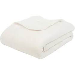 Gözze Premium Cashmere-Feeling Decke wollweiß 220x240 cm