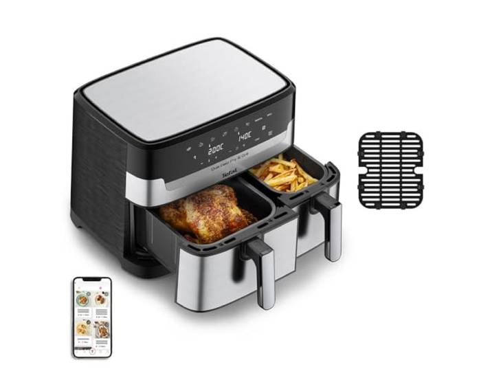 Tefal Dual Easy Fry & Grill Ey905d 8.3l 2700w Air Fryer 8.3 Liters