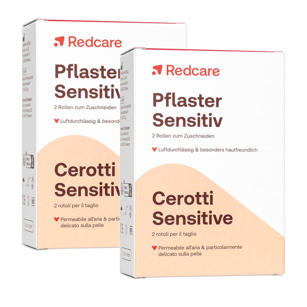 Redcare Pflaster Sensitiv Doppelpack 2x2 St