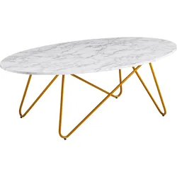 Couchtisch Marmoroptik ca. 120x60x40 cm
