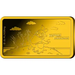 Offizieller Goldbarren Die Maus und ihre Freunde