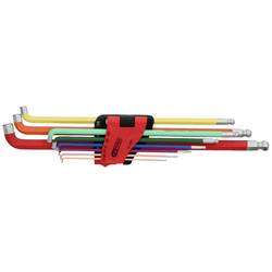 KS Tools 1514430 Innen-Sechskant Winkelschraubendreher-Set 1/16 Zoll, 5/64 Zoll, 3/32 Zoll, 1/8 Zoll, 5/32 Zoll, 3/16 Zoll, 1/4 Zoll, 5/16 Zoll, 3/8 Zoll 151.4430