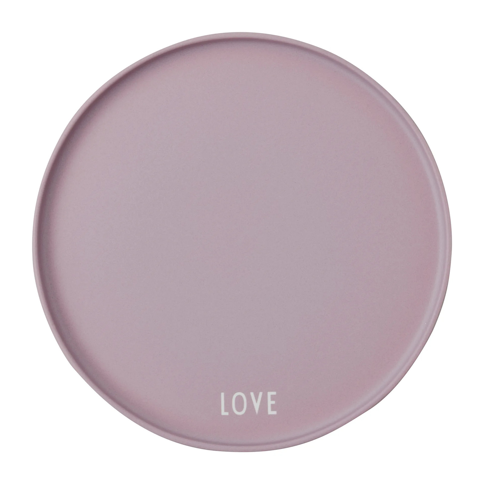 Design Letters Favoriet bord Love-lavender Ø22 cm
