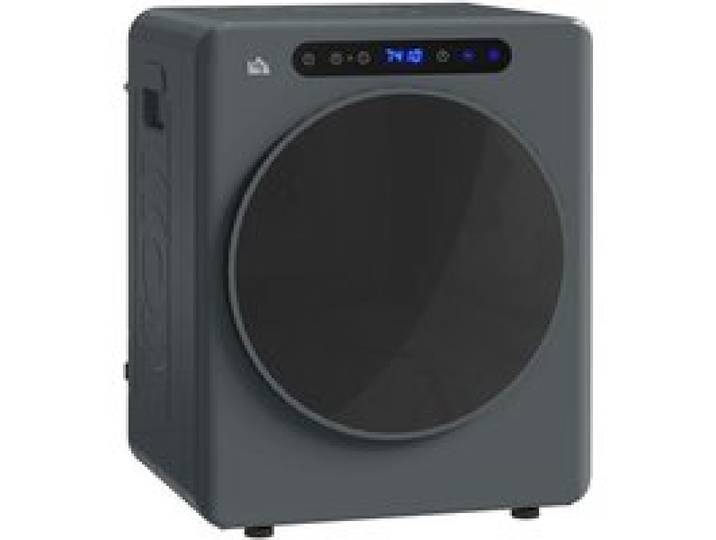 Sèche-linge compact dune capacité de 3 kg en acier inoxydable réglable robuste 49 x 43 x 61 cm