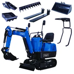 Scheppach Mini-Bagger EXC815 inkl. umfangreichen Zubehör