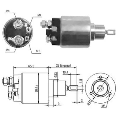 MEAT & DORIA Magnetschalter, Starter 46107 für VAG DAF DAEWOO Mercedes