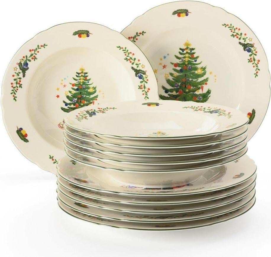Seltmann Weiden Tafelservice Marieluise Weihnachten 12-delig