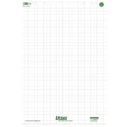Ursus Green Flipchart-Papier Kariert 68 x 99 cm 80 g/m2 5 Stück à 20 Blatt