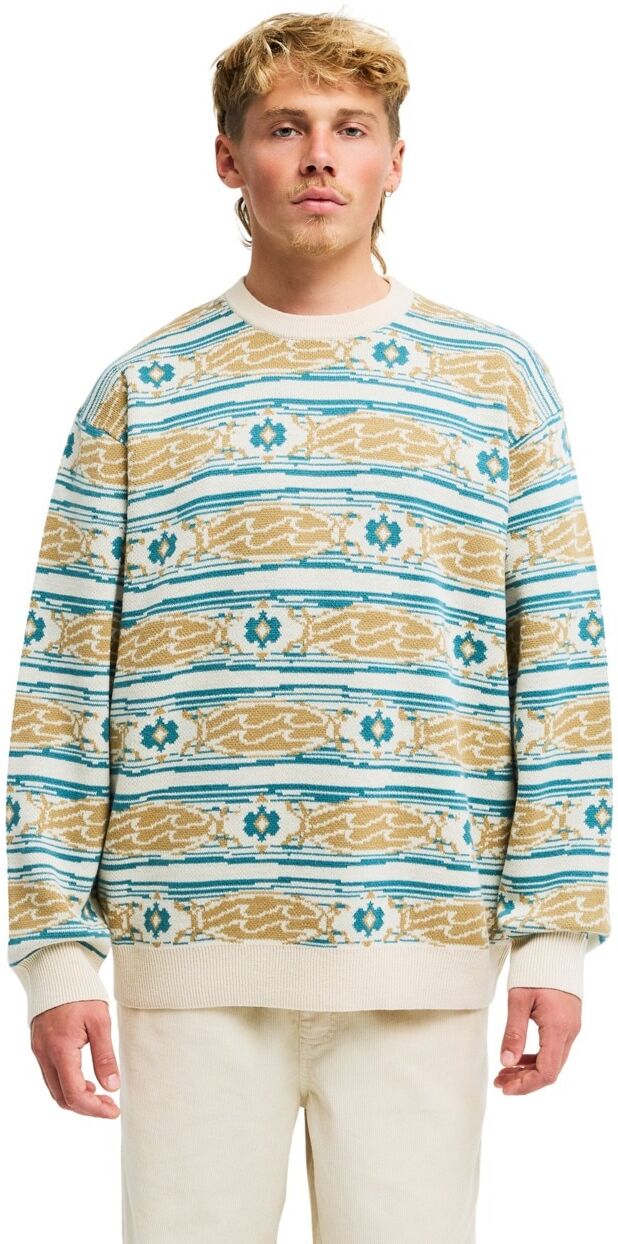Strickpullover BILLABONG "Since 73 Wategos", Herren, Gr. M, bunt (oatmeal), Obermaterial: 100% Modacryl., Pullover Strickpullover oatmeal M
