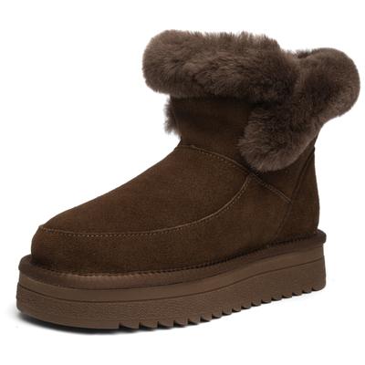 Winterstiefelette ARA "ARKTIS", Damen, Gr. 42, Lammfell, schwarz (kaffee), Lammfell, Veloursleder, unifarben, Schuhe Winterstiefelette, Winterboots, mit Ziernähten, in bequemer Schuhweite G (= weit)