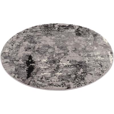 OCI DIE TEPPICHMARKE "JUWEL LIRAY, auch als Läufer und in Rund" rund 20 mm Höhe Kurzflor, Wohnzimmer, Marmor Optik, Hoch Tief Effekt, dichte Qualität