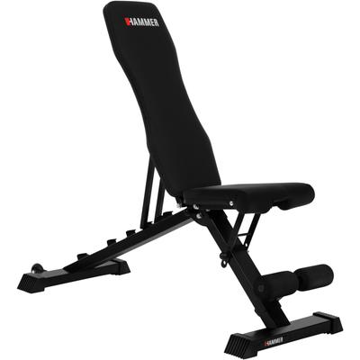 Schrägbank HAMMER "FORCE 2.0", schwarz, TrainingsbänkeB:52cm H:120cm L:123cm, B:52cm H:120cm L:123cm