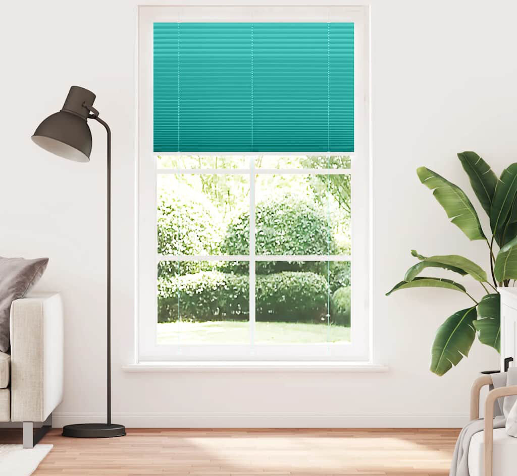 Metro Room Darkening Pleated Shade Petrol Green 120cmW x 200cmL