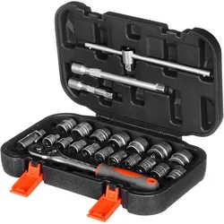 Toya, Steckschlüssel + Stecknuss, Yato 58661 – Tool Set 3/8 22pcs