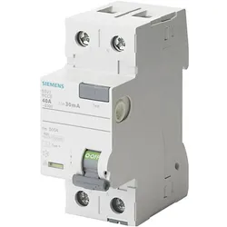 Siemens, Schutzschalter, RCCB Type A 25A 1+N-pole 300mA 230V 2mW