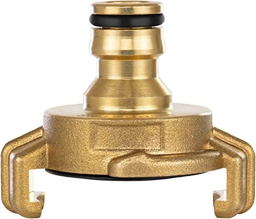 Poppstar Messing Snelkoppeling met Insteeknippel voor Tuinslang (compatibel met Gardena systeem)