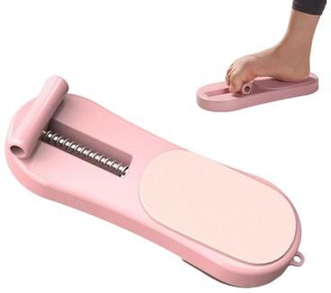 Clever Finds Portable Foot Arch Trainer Adjustable Flat Foot Corrector And Foot Strengthener pink