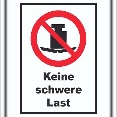 HB-Druck Keine schwere Last Schild A6 (105x148mm)